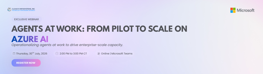 Webinar Agents at Work From Pilot to Scale on Azure AI