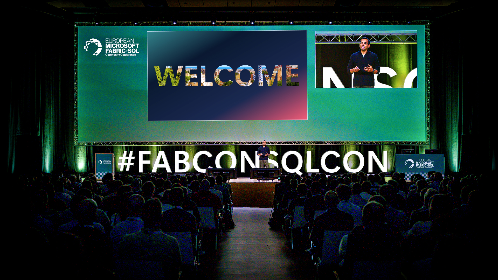 Keynote audience at FabCon and SQLCon Europe 2026 in Barcelona